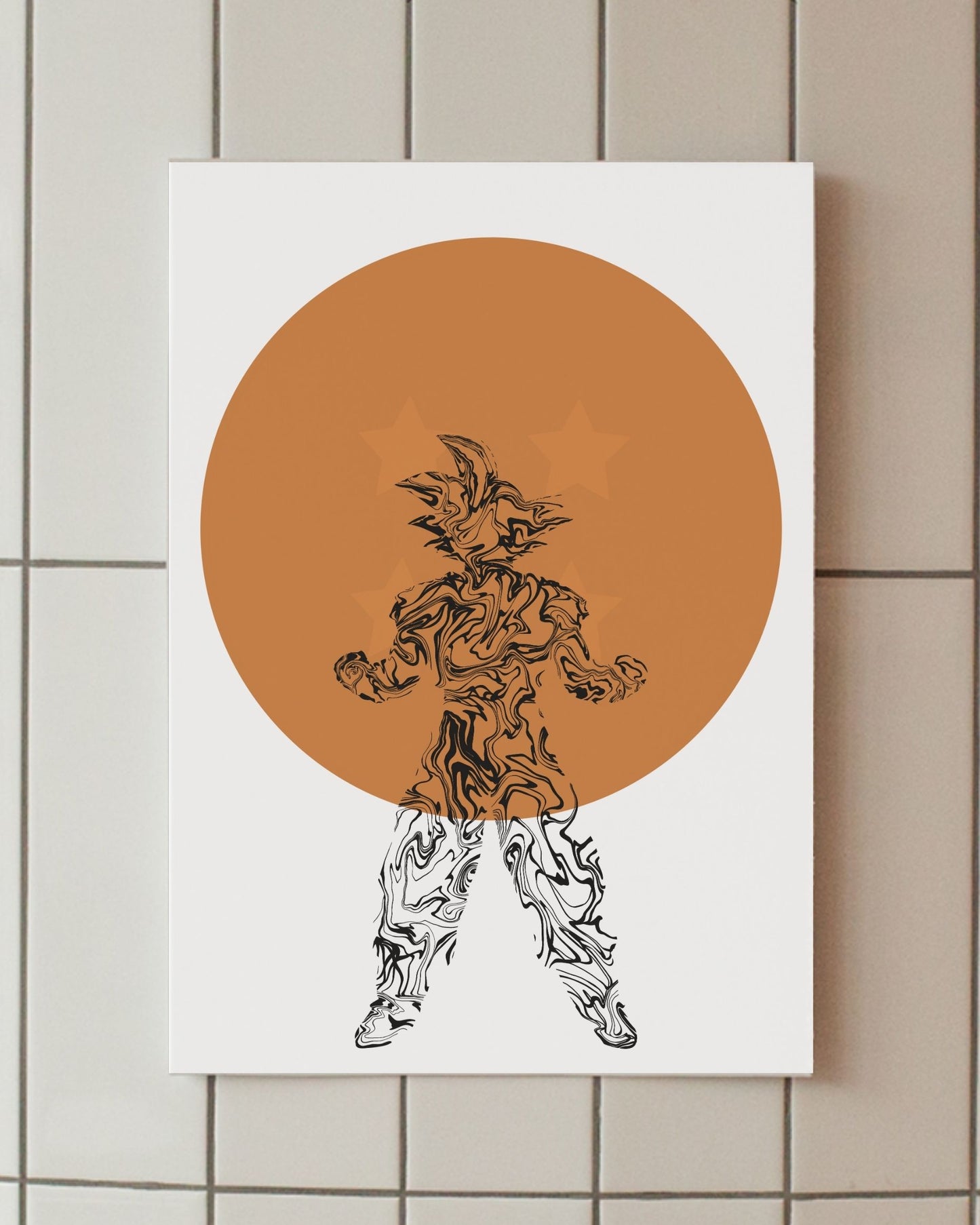 minimalist anime poster goku