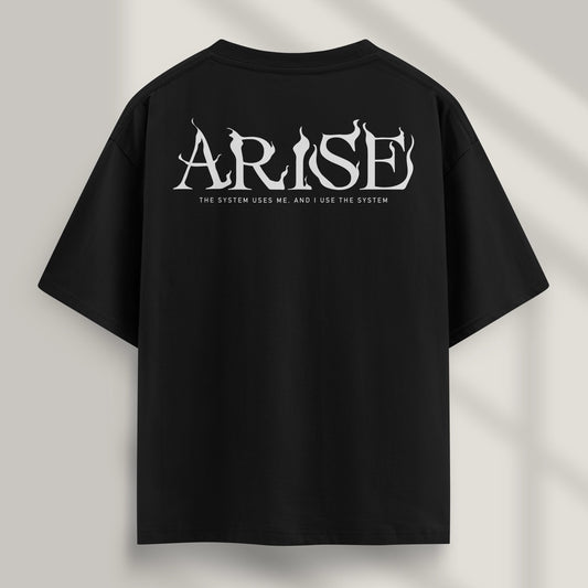 camiseta solo leveling negra