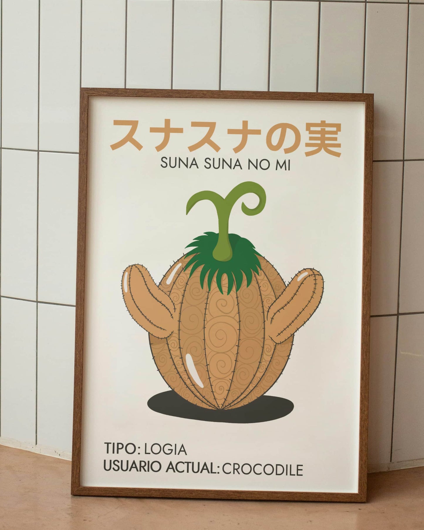 minimalista anime poster suna suna crocodile