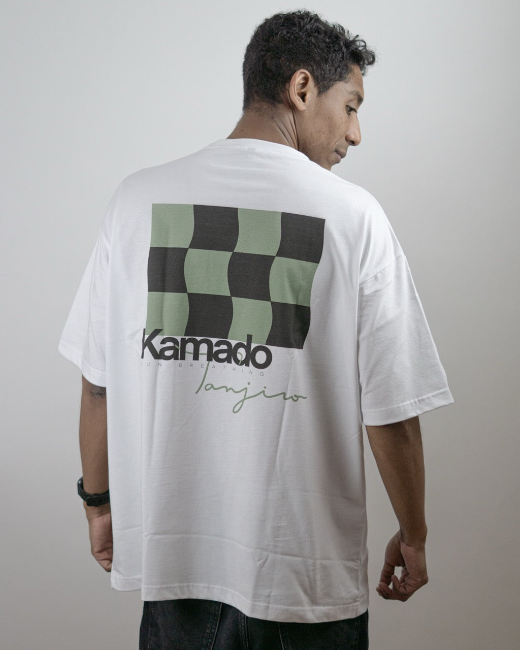 Demon Slayer camiseta tanjiro blanca