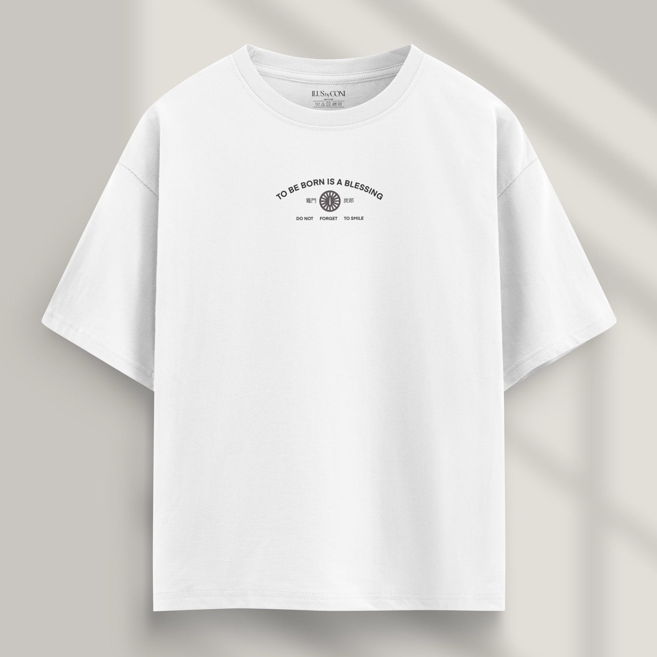 Demon Slayer camiseta tanjiro blanca frontal