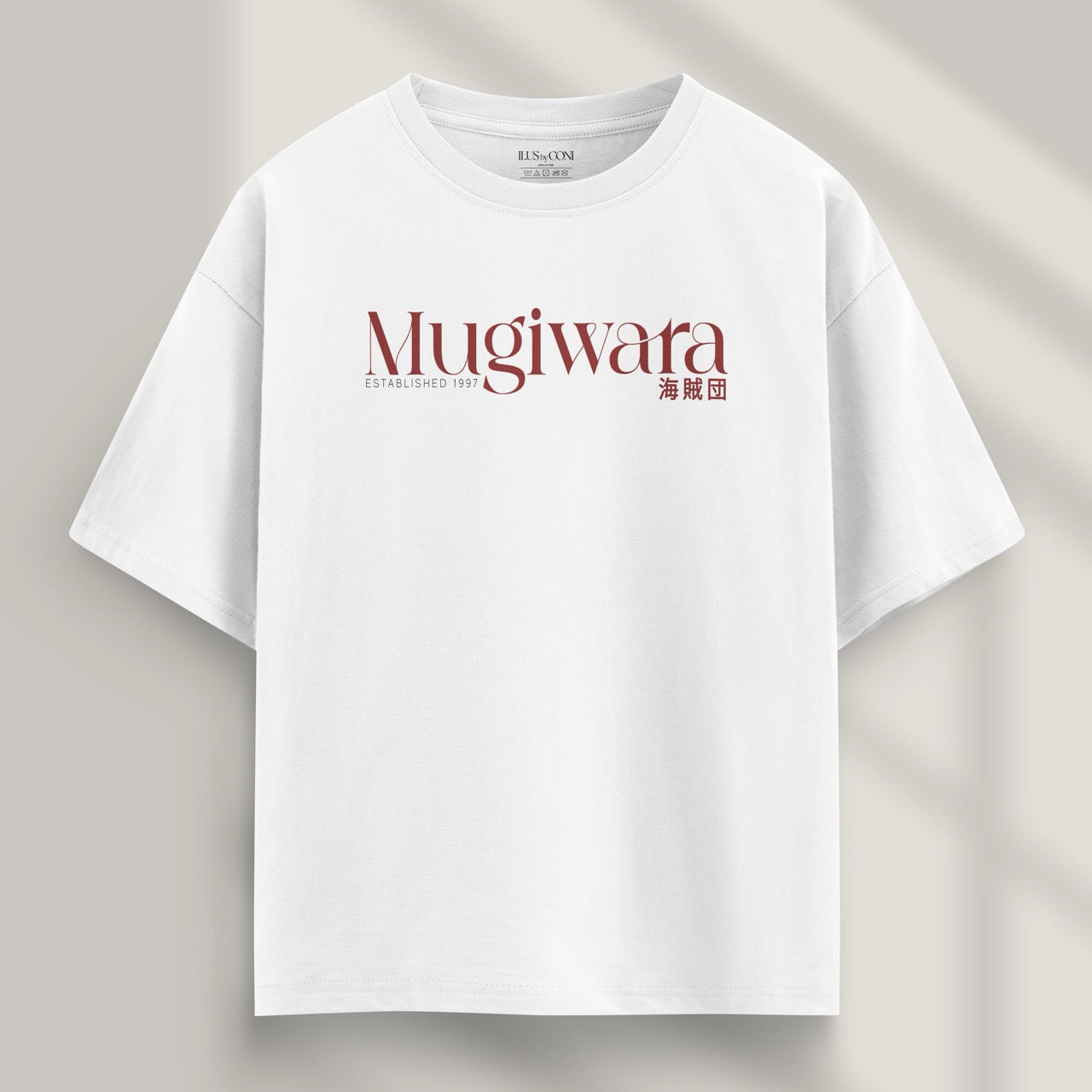 camiseta one piece mugiwara blanca frente