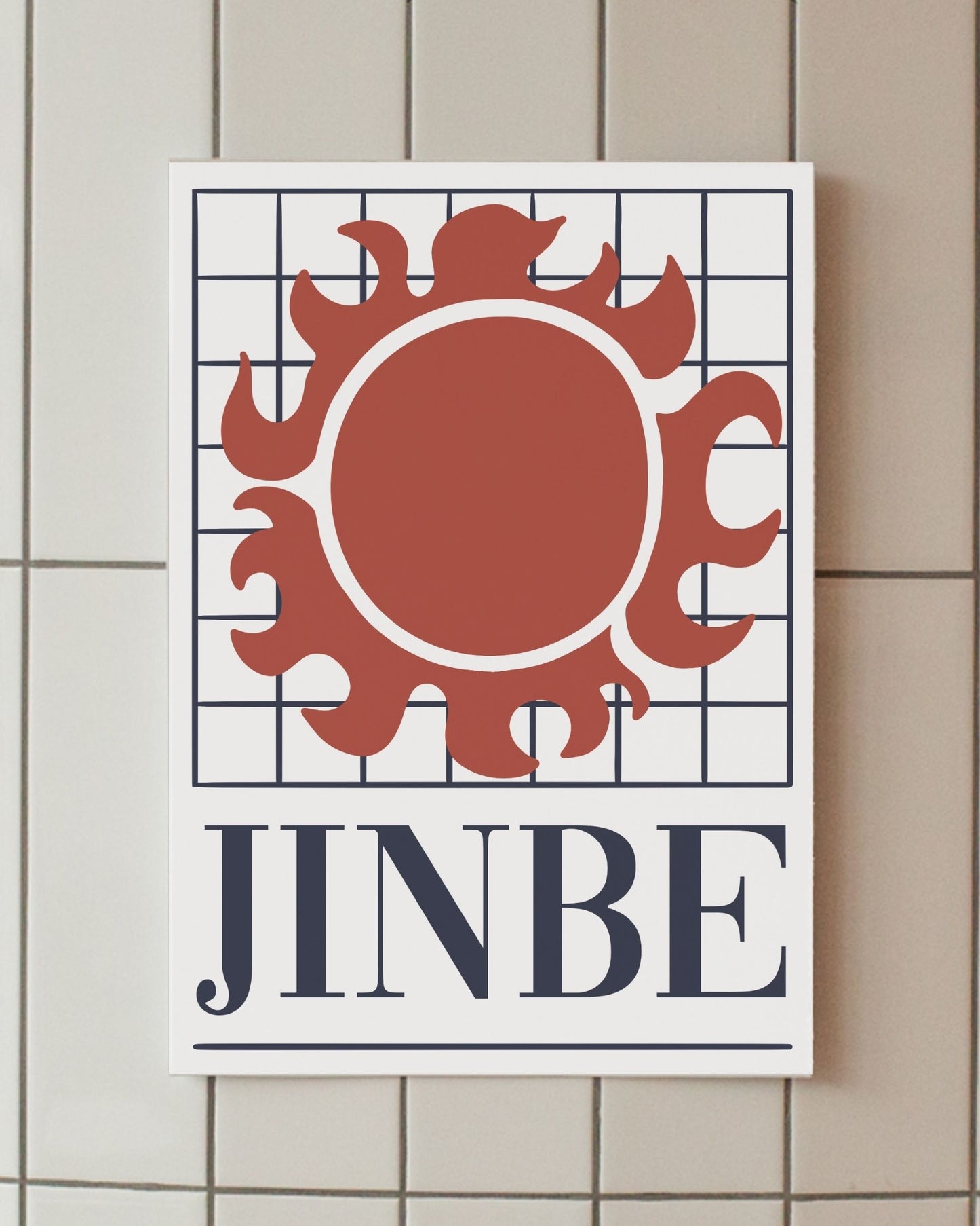 minimalist anime poster Jinbei One Piece