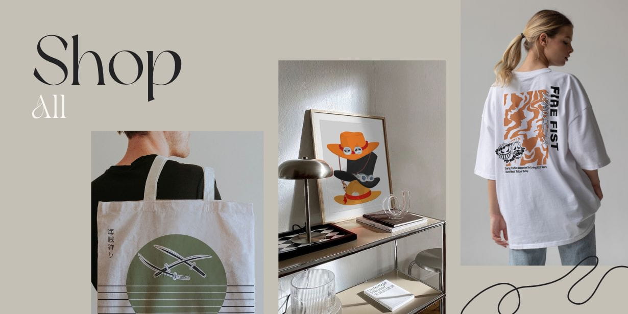 ilus by coni merchandise de arte minimalista tote bags y camisetas