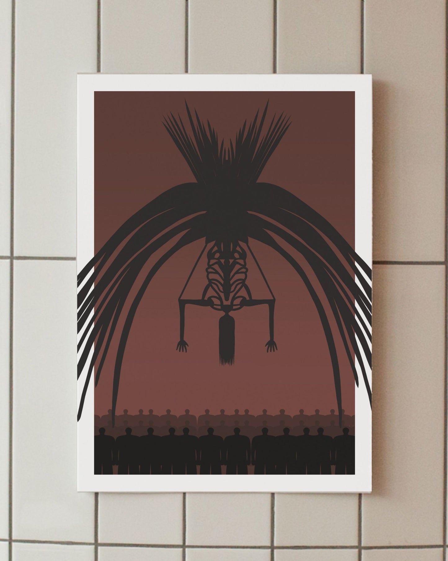 minimalist anime poster rumbling attack on titan