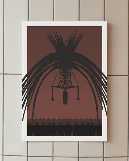 minimalist anime poster rumbling attack on titan