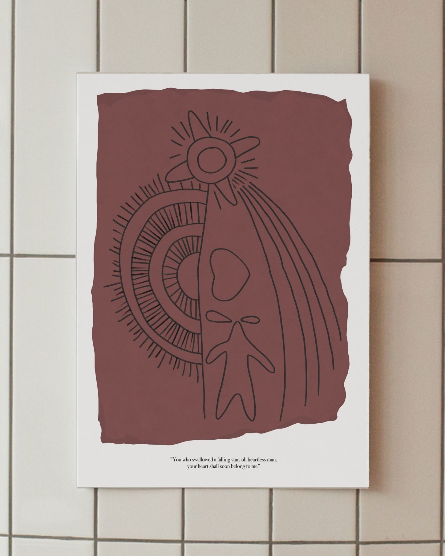 Falling Star Poster Minimalista