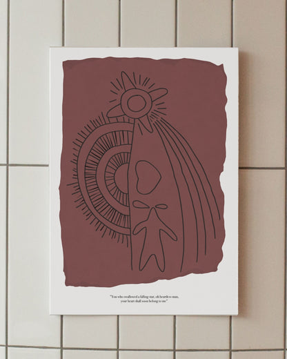 Falling Star Poster Minimalista