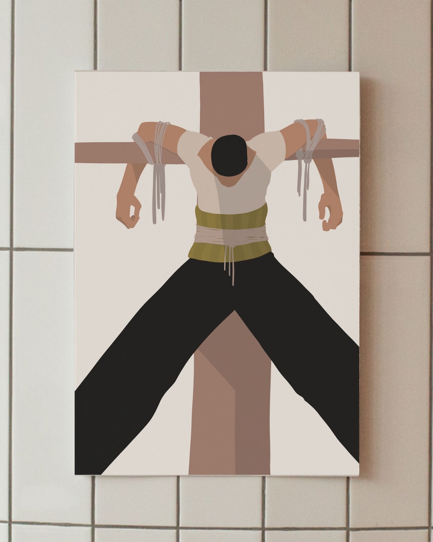 minimalist poster pirate hunter zoro one piece