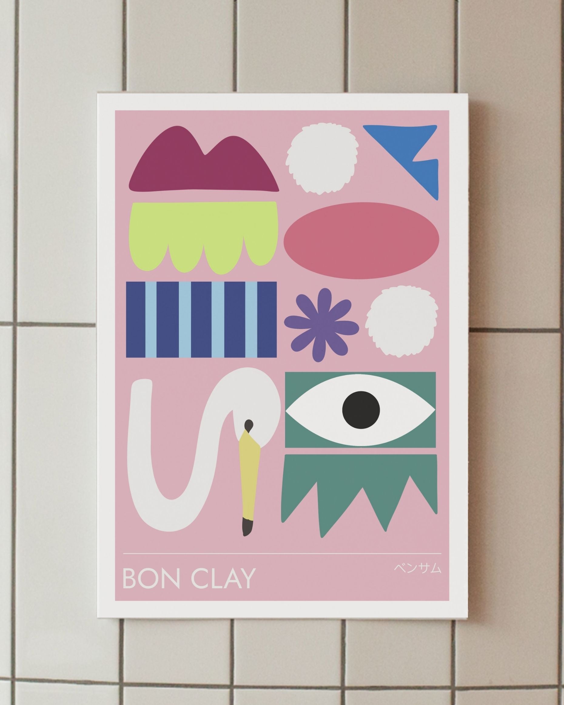 minimalist anime poster bon clay one piece