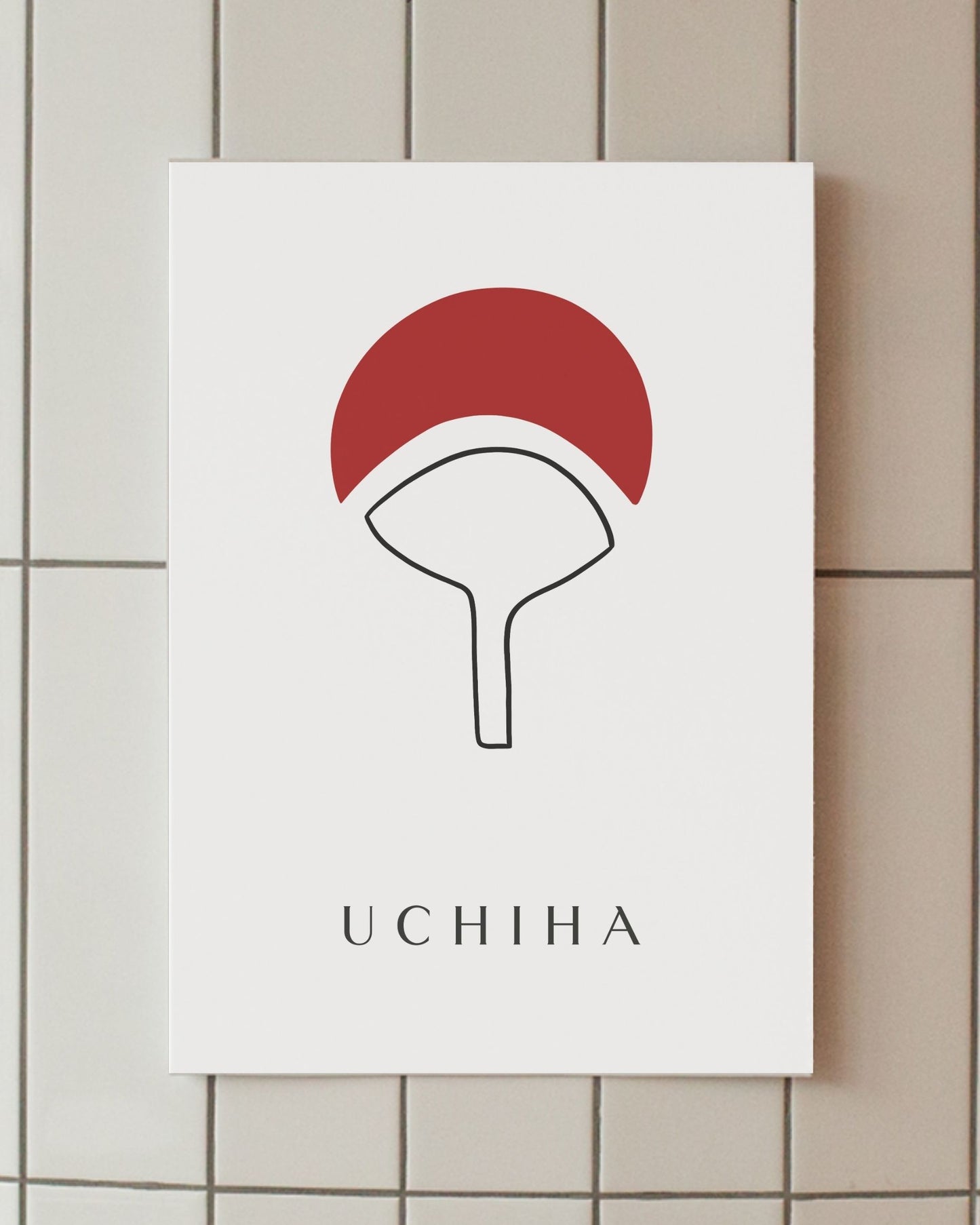 minimalist anime poster uchiha clan naruto