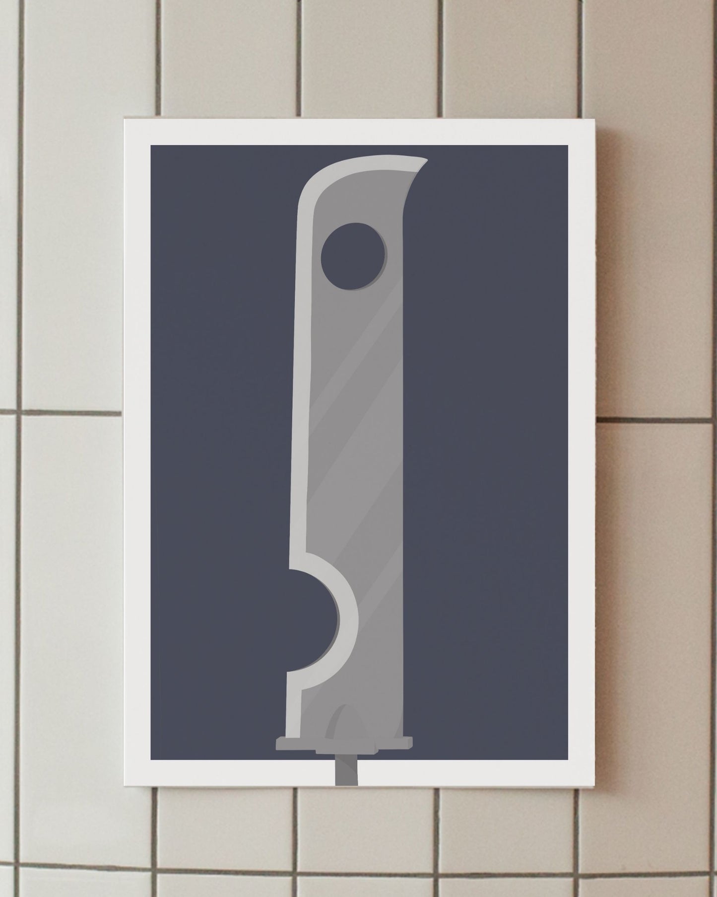 minimalist anime poster kubikiribocho zabuza naruto