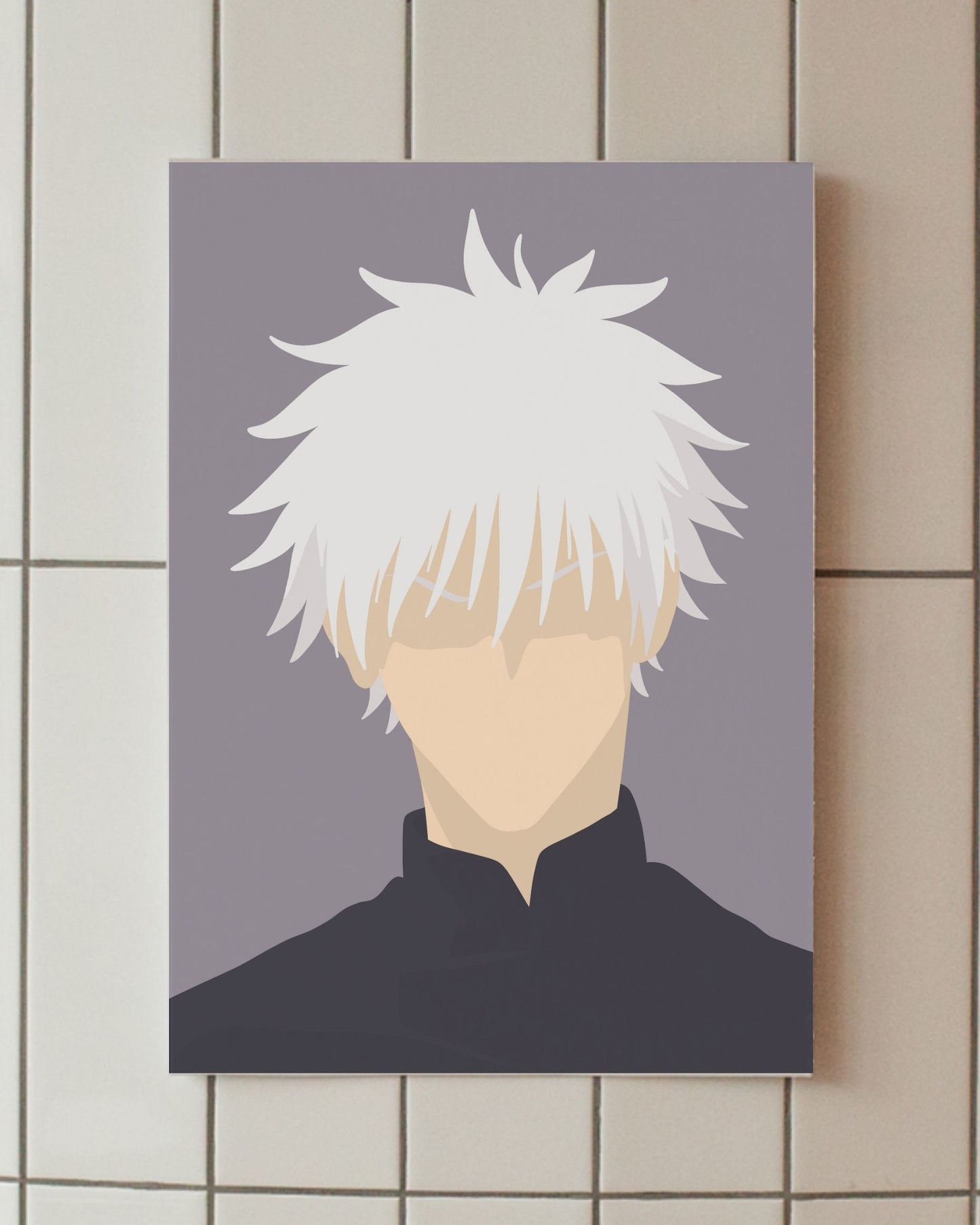 minimalist anime poster gojo satoru jujutsu kaisen