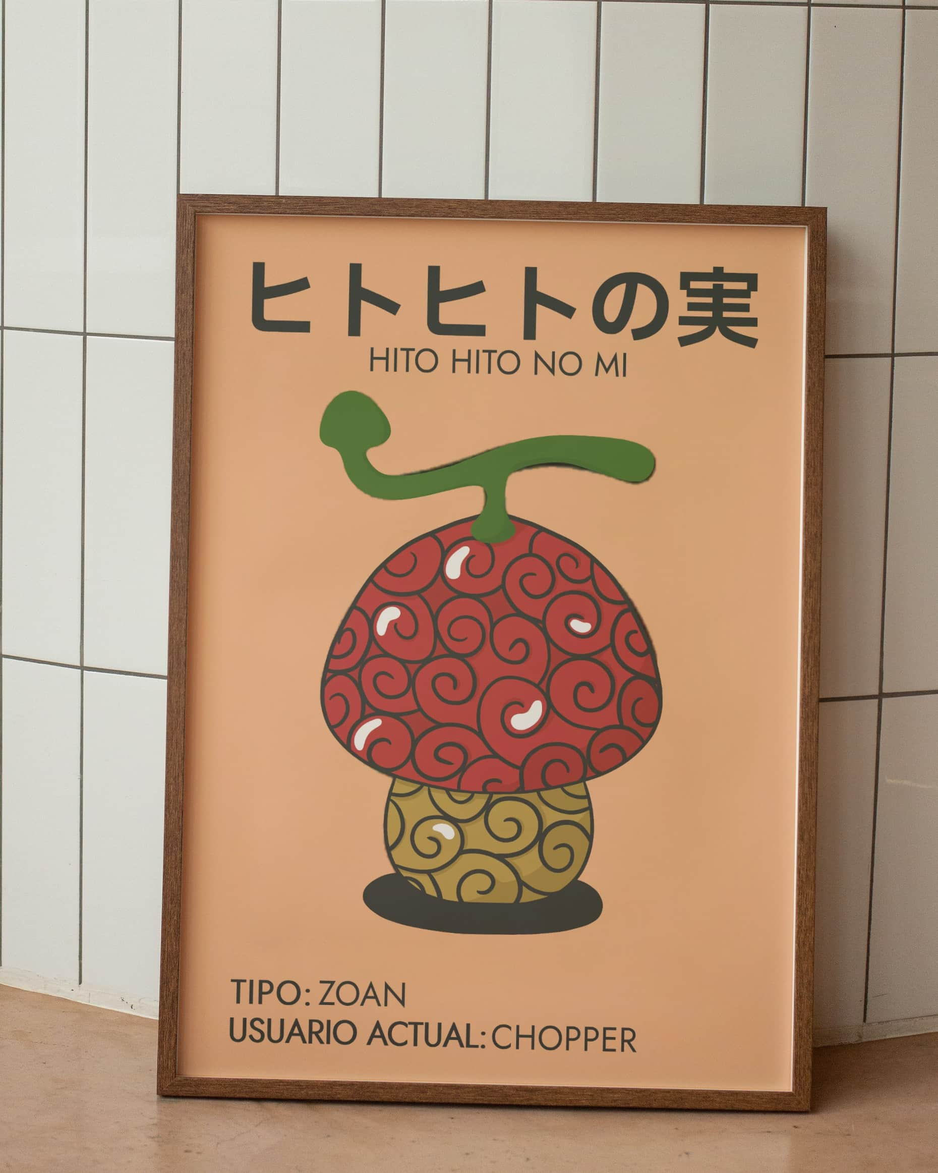 póster minimalista hito hito chopper