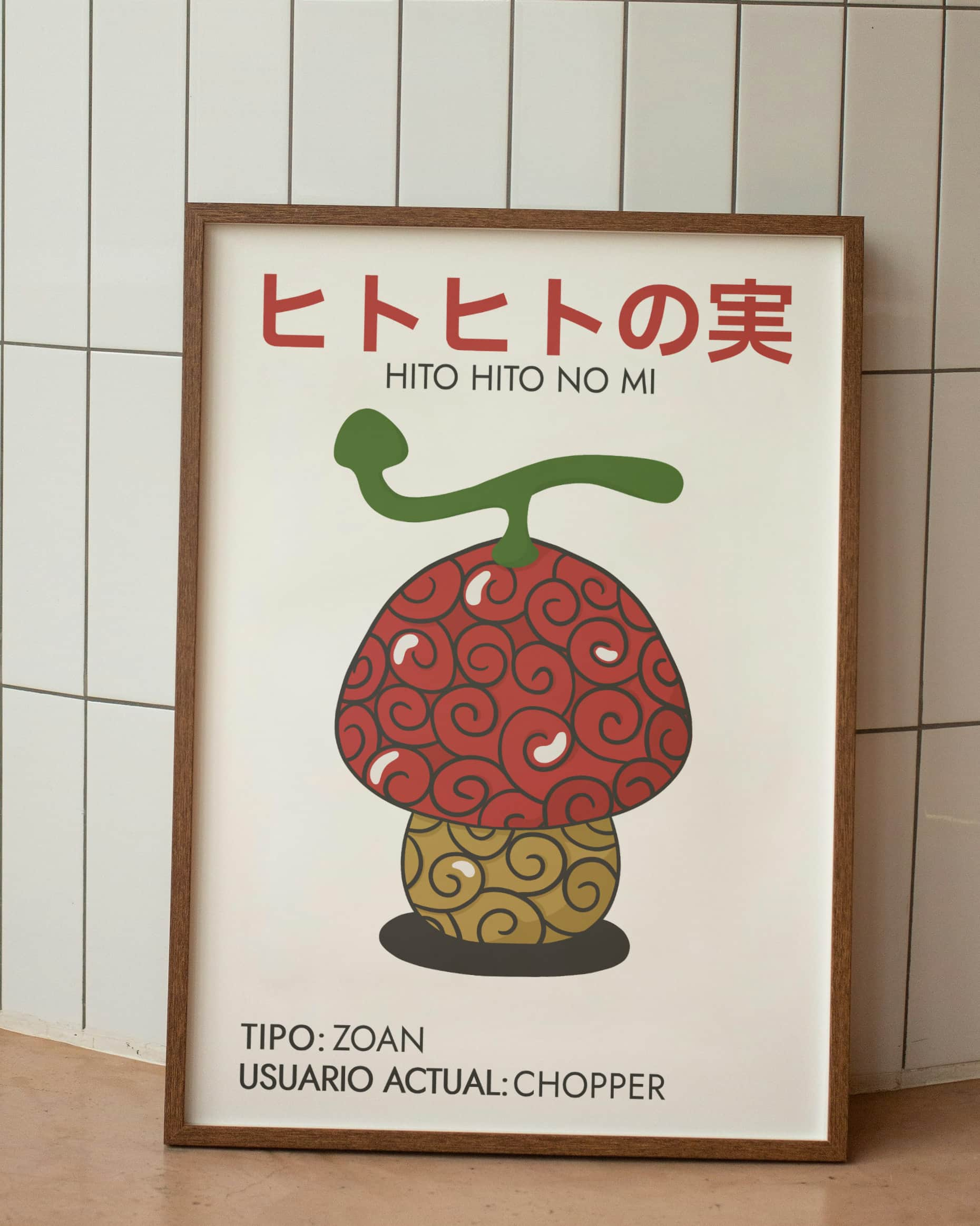 minimalist anime poster hito hito chopper