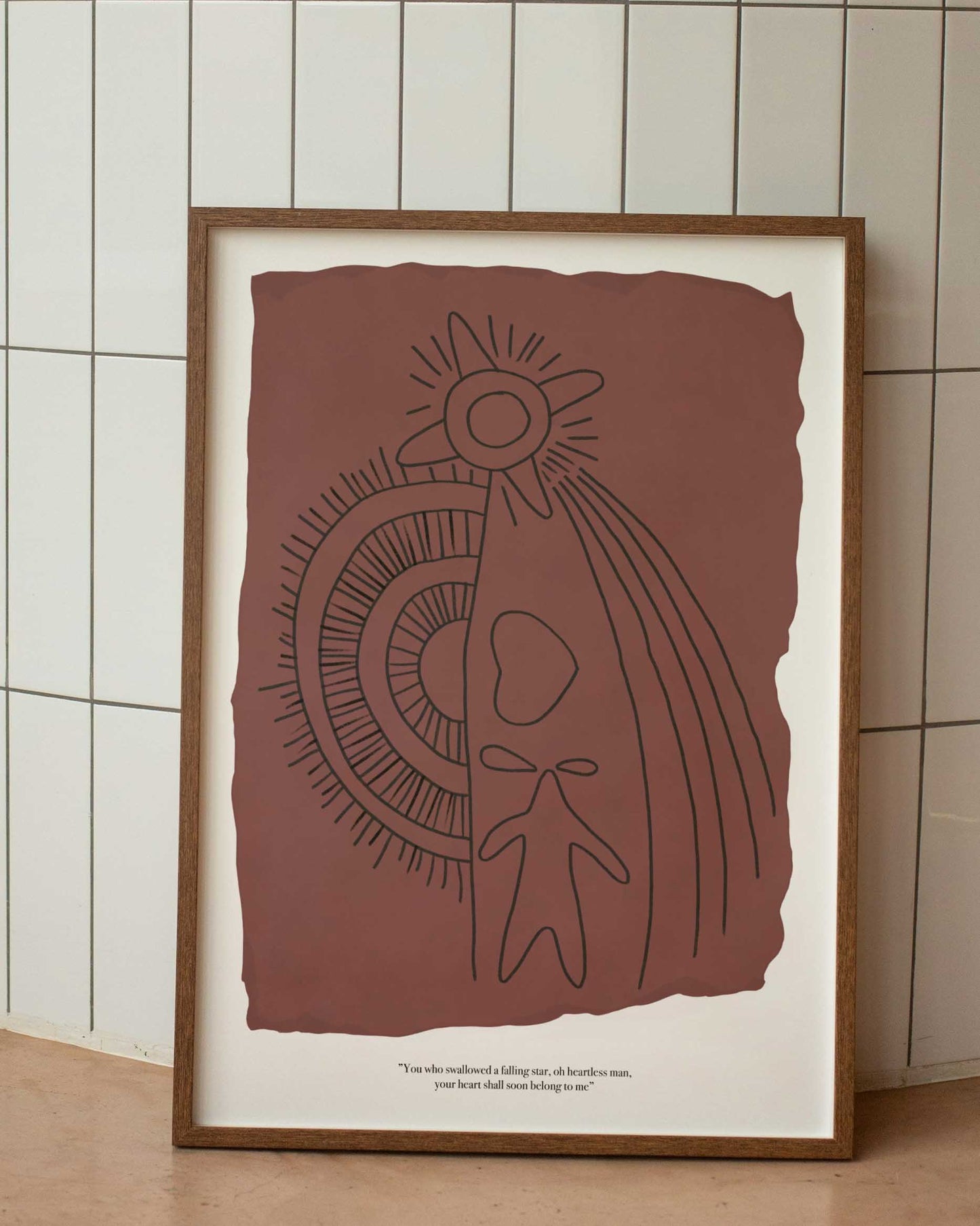 Falling Star Poster Minimalista