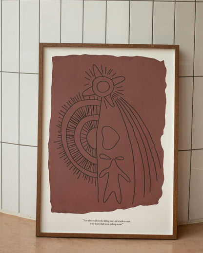 Falling Star Poster Minimalista