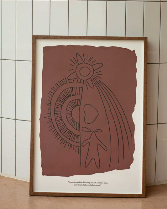 Falling Star Poster Minimalista