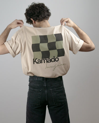 Demon Slayer camiseta tanjiro beige