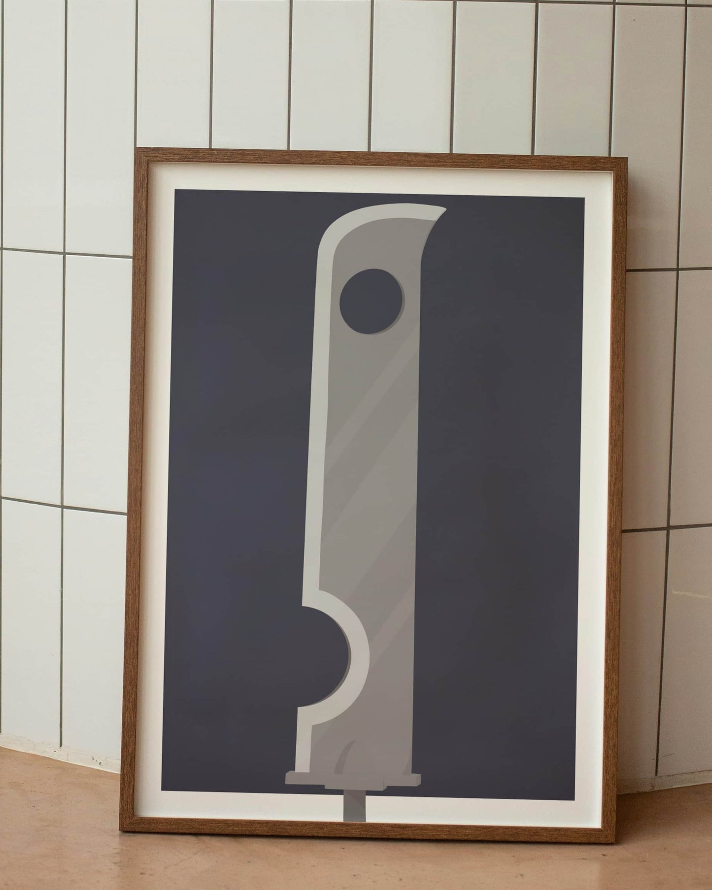 póster minimalista kubikiribocho zabuza