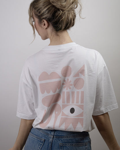 Pink Okama Camiseta Oversize