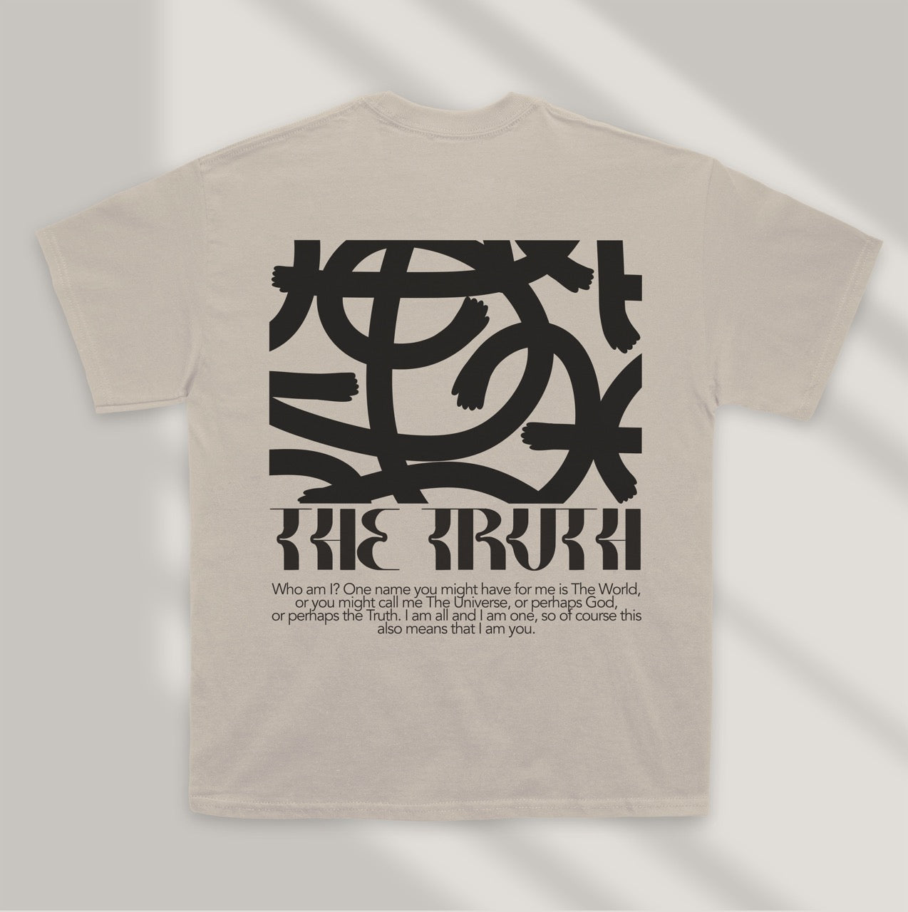 camiseta beige diseño anime minimalista la verdad full metal alchemist