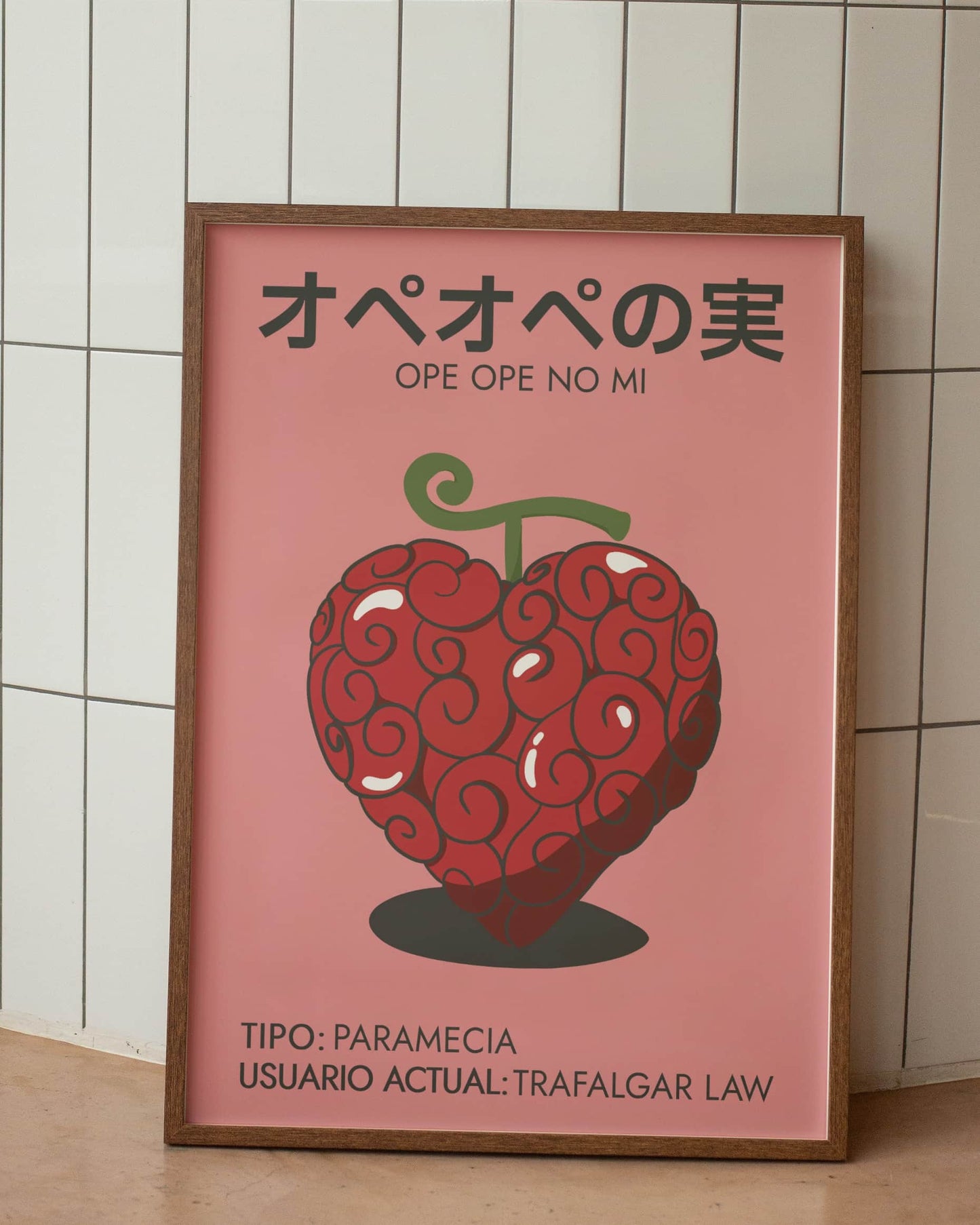 póster minimalista fruta del diablo law